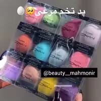 پد تخم مرغی جهت استفاده با پنکک و انواع کرم پودر پوشش دهی یکدست 1عددی از بیوتی ماه منیر مدل52300