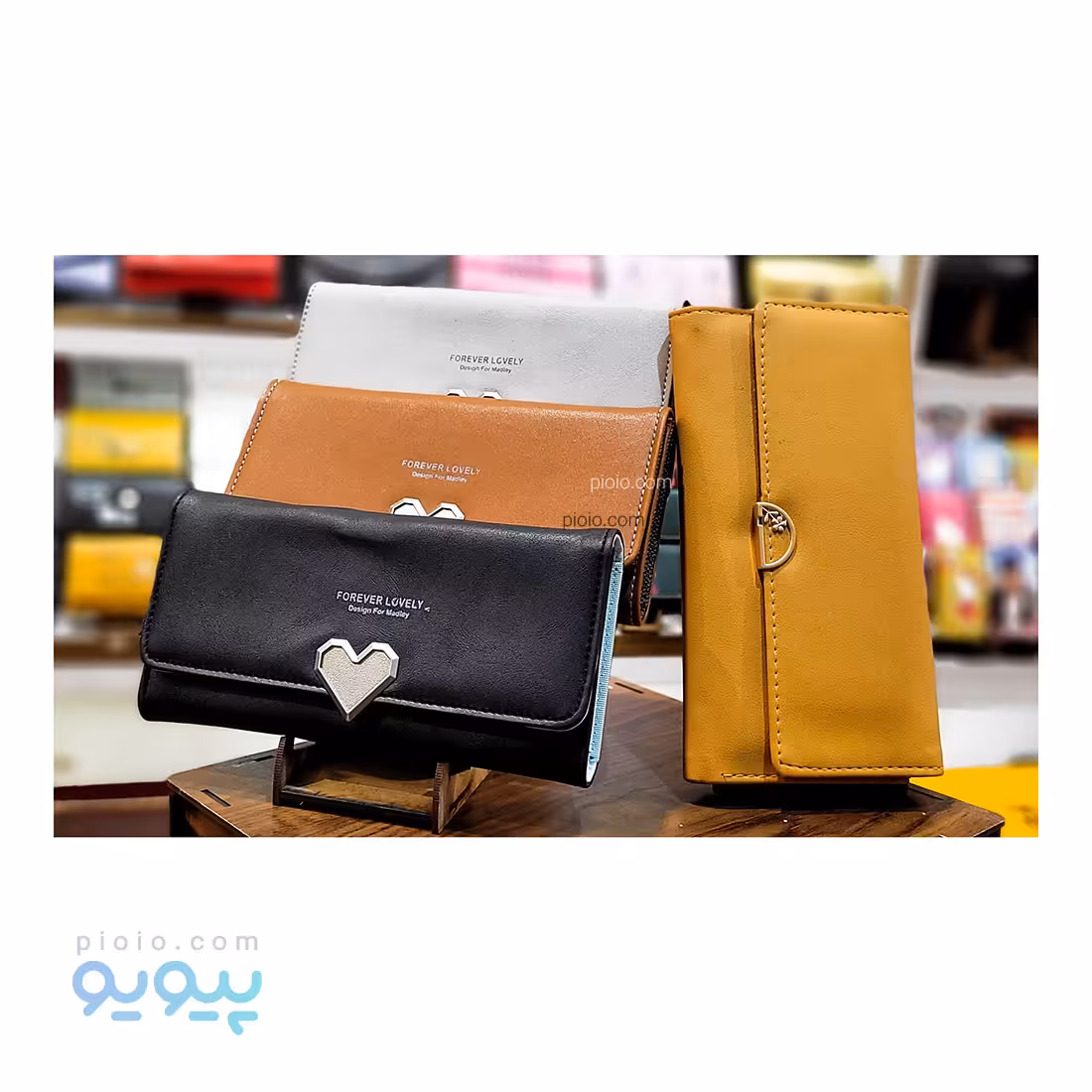 کیف پول سه لت طرح قفل قلب