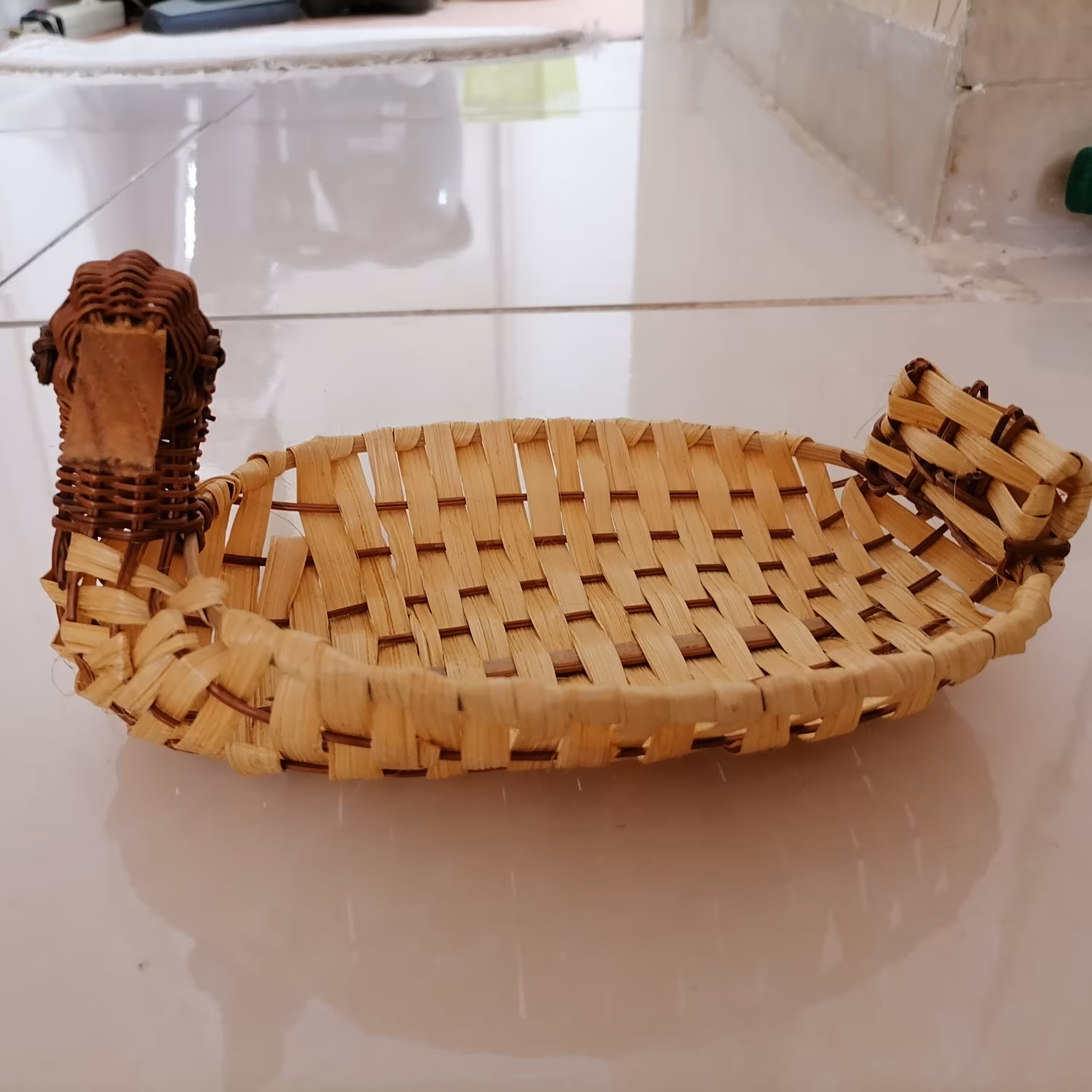 سبد حصیری گلدان اردکی تزئینی گلدان اردک 