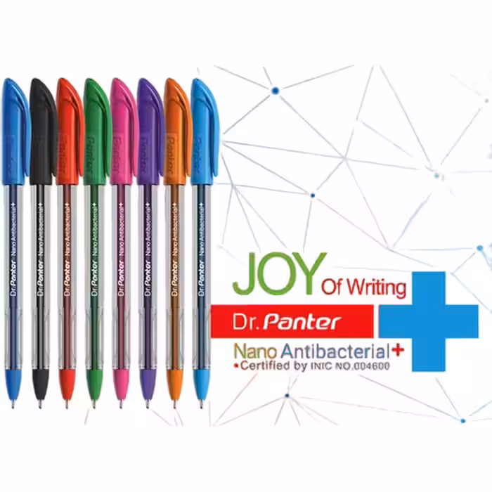 خودکار فوق روان نانو آنتی باکتریال DP-105 رنگی بسته 100 تایی