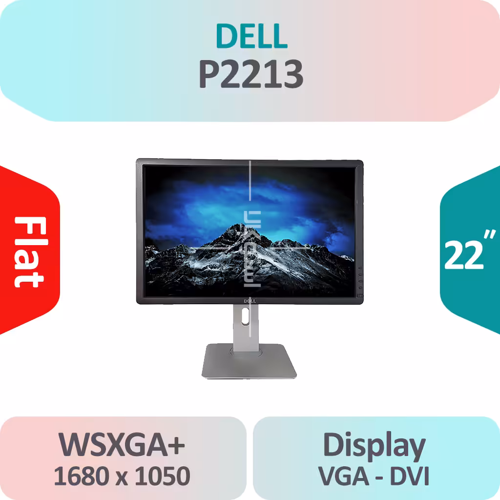 مانیتور استوک Dell P2213 سایز 22 اینچ  WSXGA