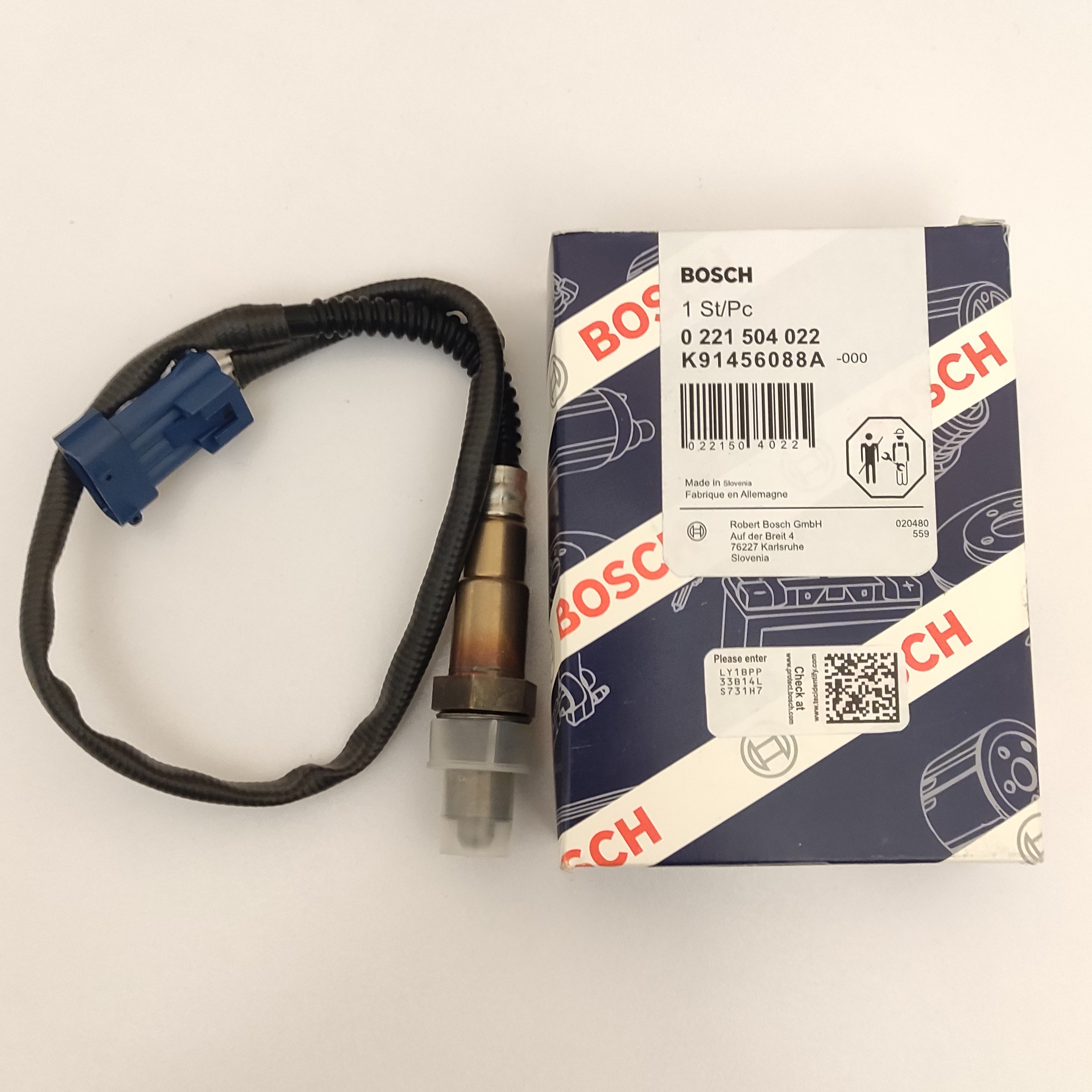 سنسور اکسیژن دوم پژو 206 و 207 BOSCH بوش 