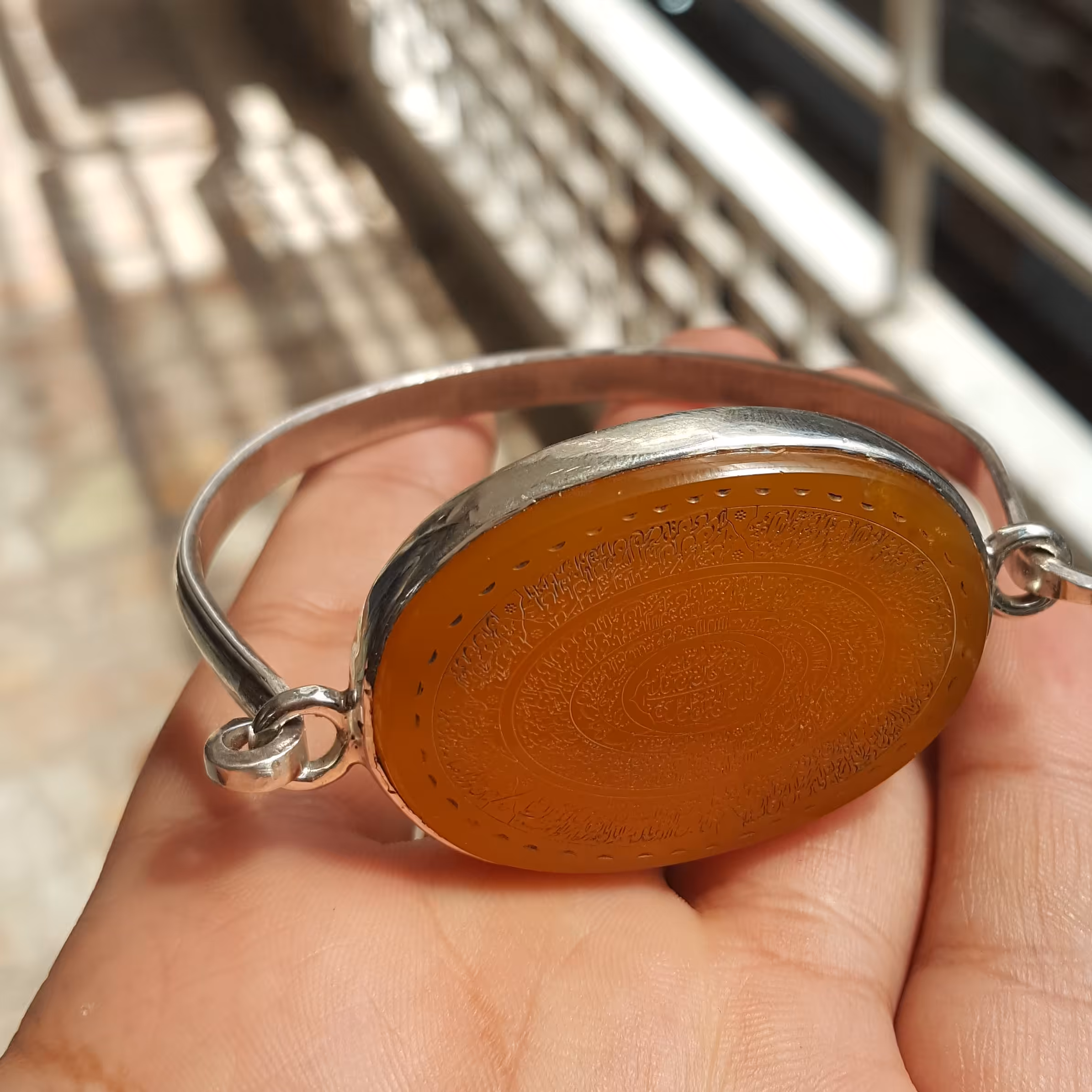 دستبند عقیق زرد 16 ذکر فاخر 