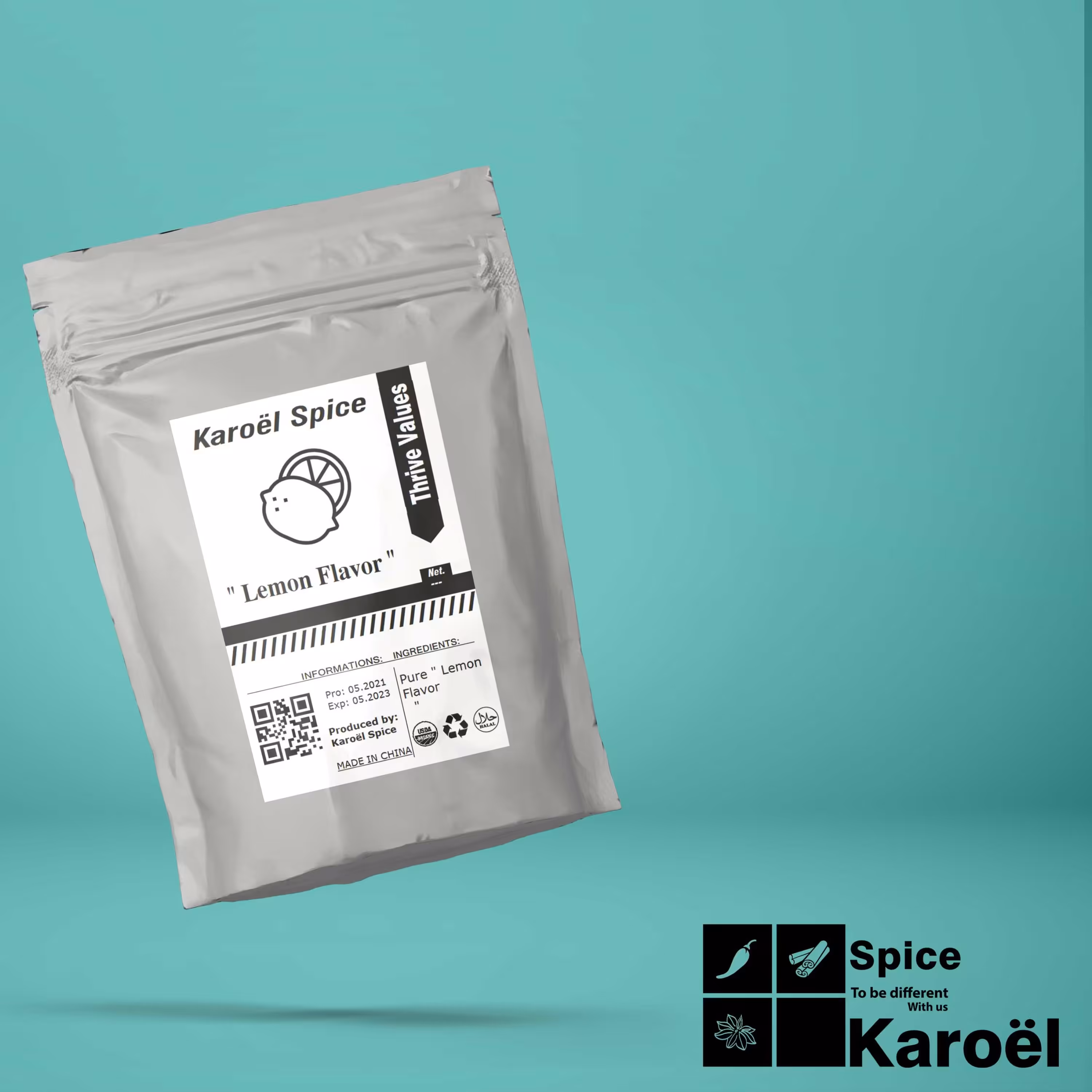 جوهرلیمو1000گرم(اسیدسیتریک)کاروئل اسپایس