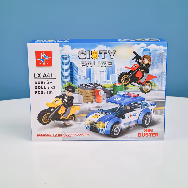 اسباب بازی لگو سری شهر 161 تکه city مدل پلیس کد LXA411