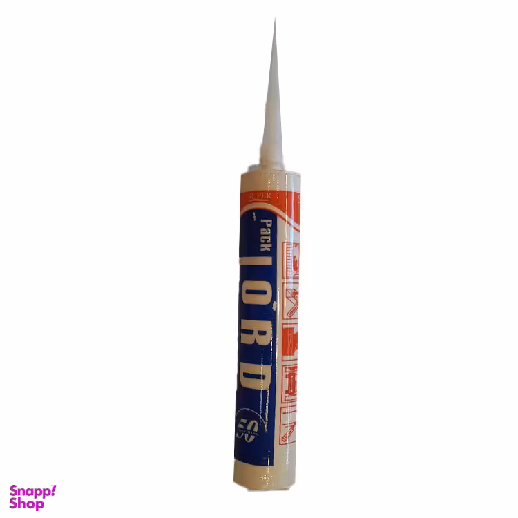 چسب سیلیکون پک لرد (Pack Lord) کد p180 رنگ سفید