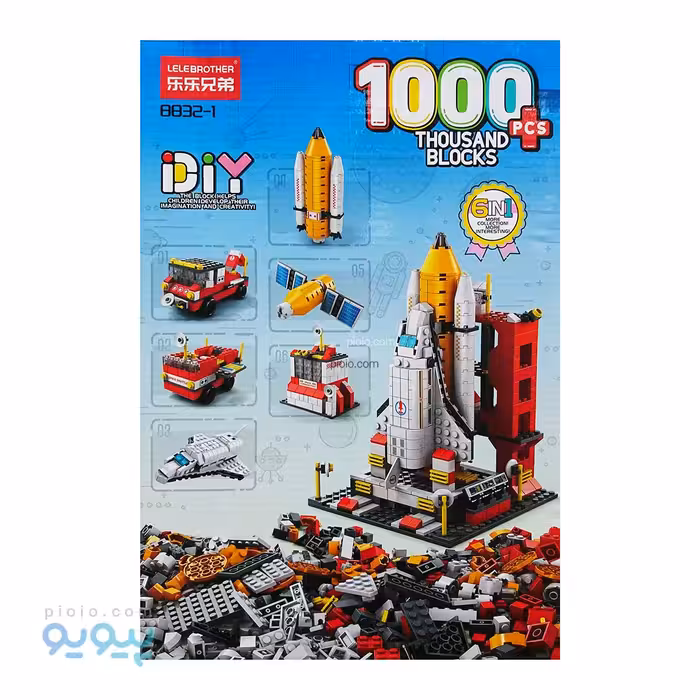 لگو ایستگاه فضایی موشک مدل DIY 6 In 1 کد 8832-1 تک و عمده