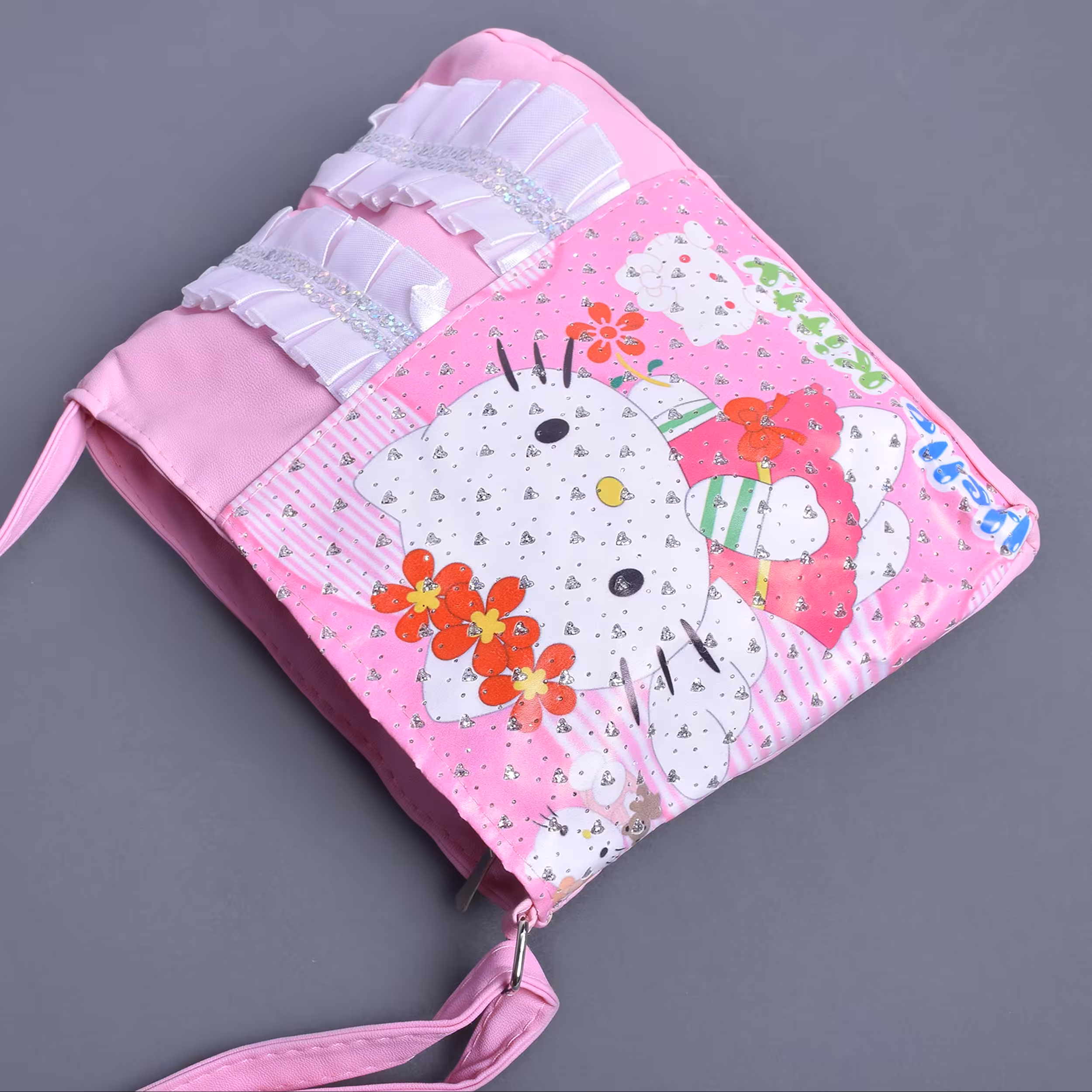 کیف رودوشی دخترانه 7864 صورتی 