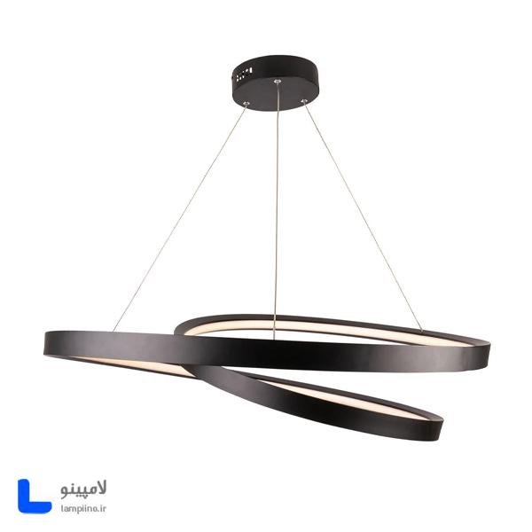 چراغ آویز مدرن SMD دیمریبل 3 حالته دلا پیچ 40-60 cm