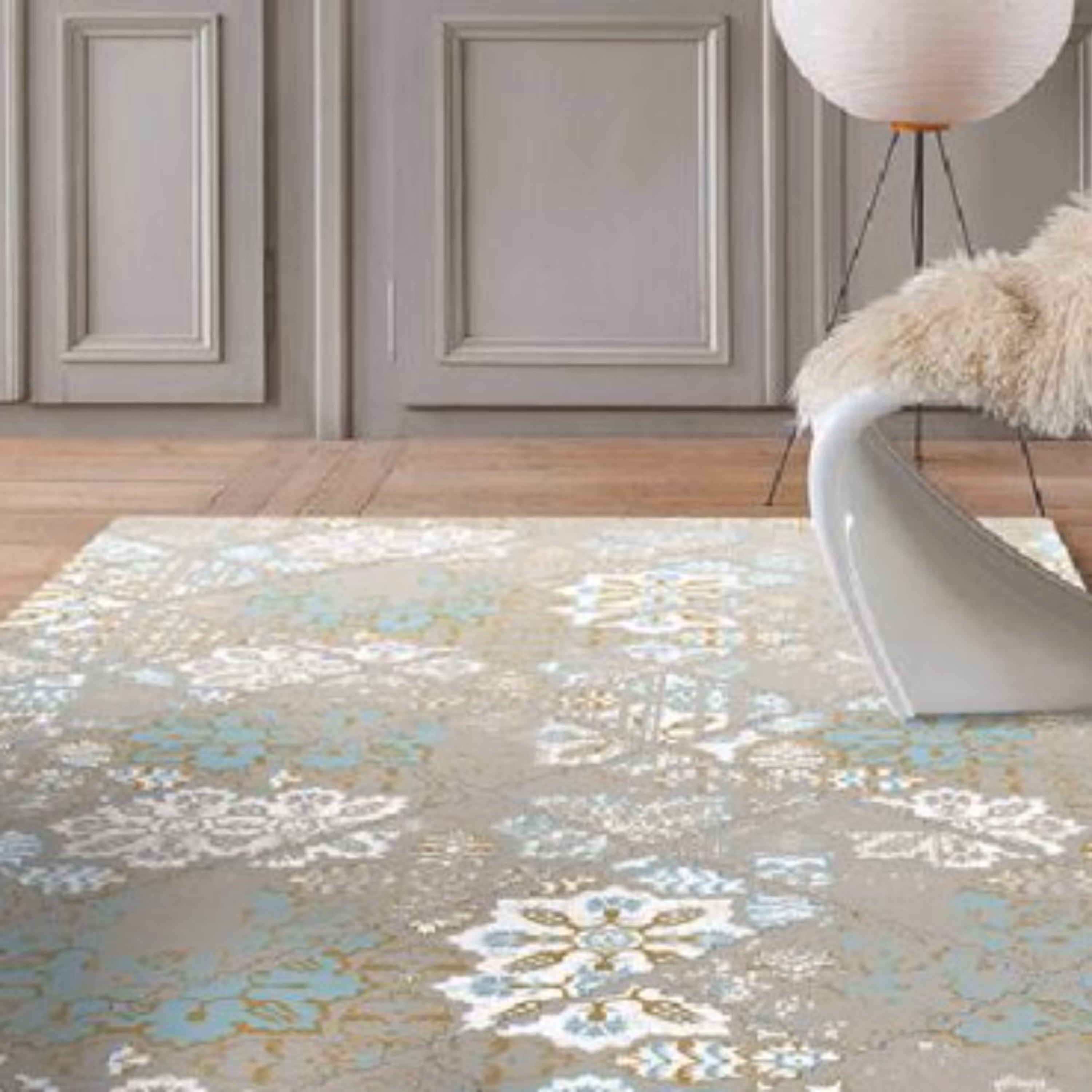 روفرشی کشدار (روکش فرش) شانل ضخیم  ضد آب و ضد لک سایز 9 متری (قابل شستشو) کد 492