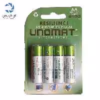 باتری یونیمات قلمی شارژی 2100میلی آمپر 4 تایی