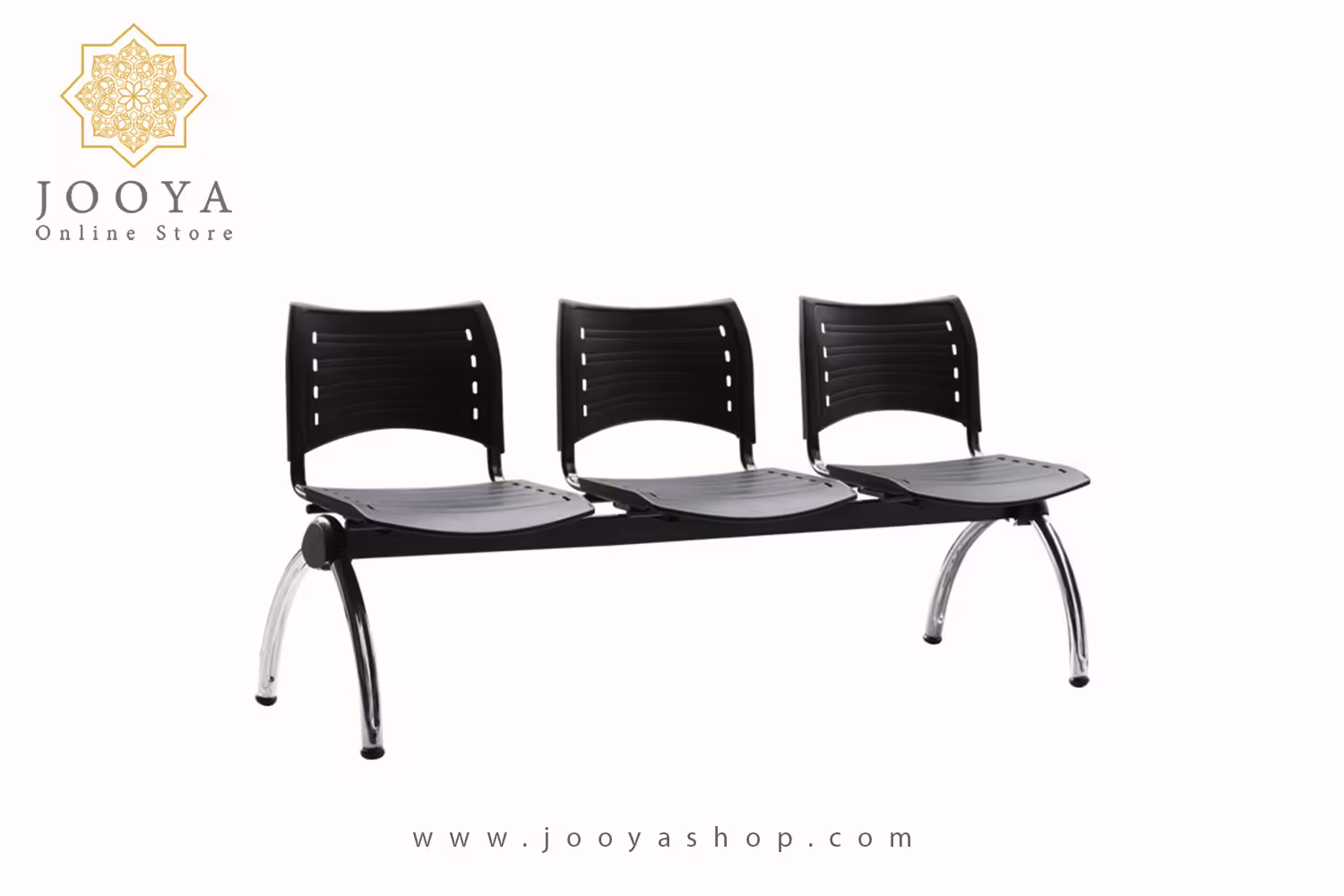 نیمکت انتظار نظری مدل اسمارت پایه کروم سه نفره کد N823