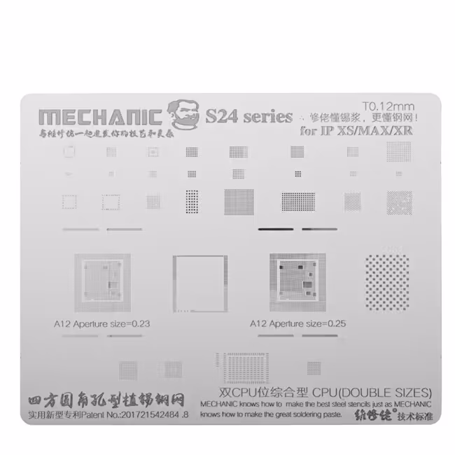 شابلون تعویض آی سی مکانیک Mechanic S24 iPhone XS-XS Max-XR