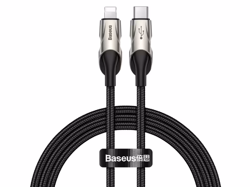 کابل شارژ سریع تایپ سی به لایتنینگ بیسوس Baseus Fish Eye Type-C to Lightning Cable 1M