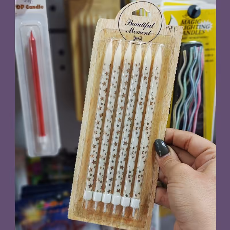 شمع قلمی چاپ دار