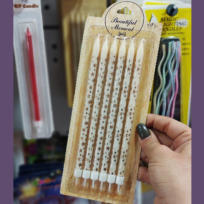 شمع قلمی چاپ دار