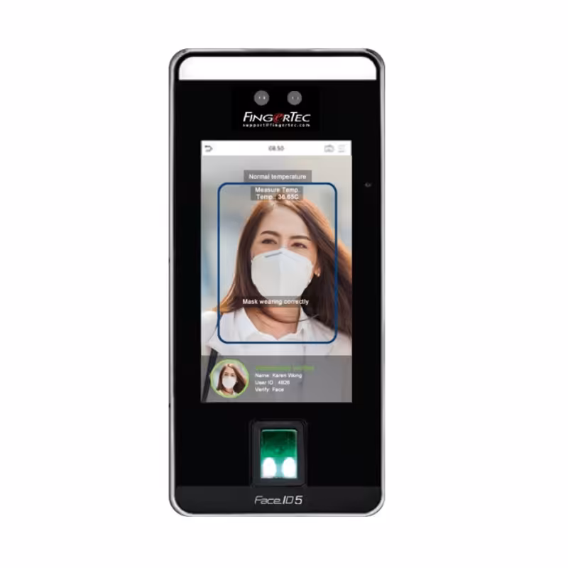 دستگاه حضور و غیاب و کنترل تردد فینگرتک مدل  FACE ID 5