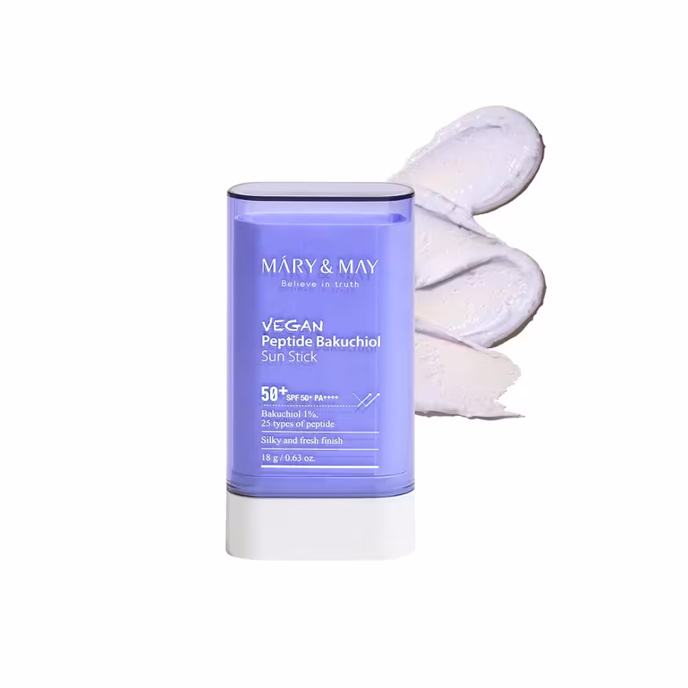 ضد آفتاب استیکی پپتید و باکوچیول مری اند می Mary &amp; May Vegan Peptide Bakuchiol Sun Stick