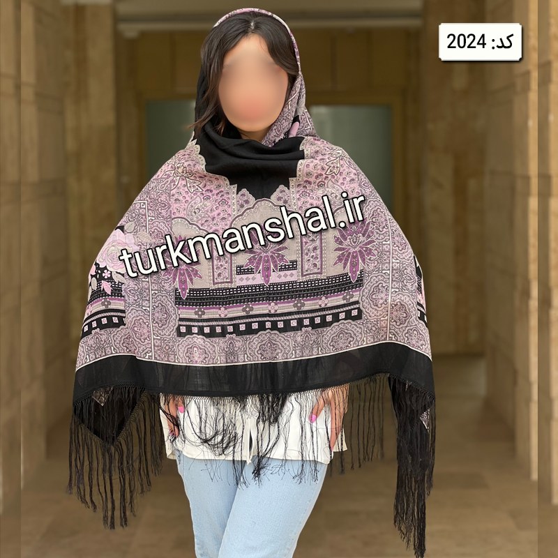 روسری ترکمن ابریشمی (ایتالیایی) کد 2024