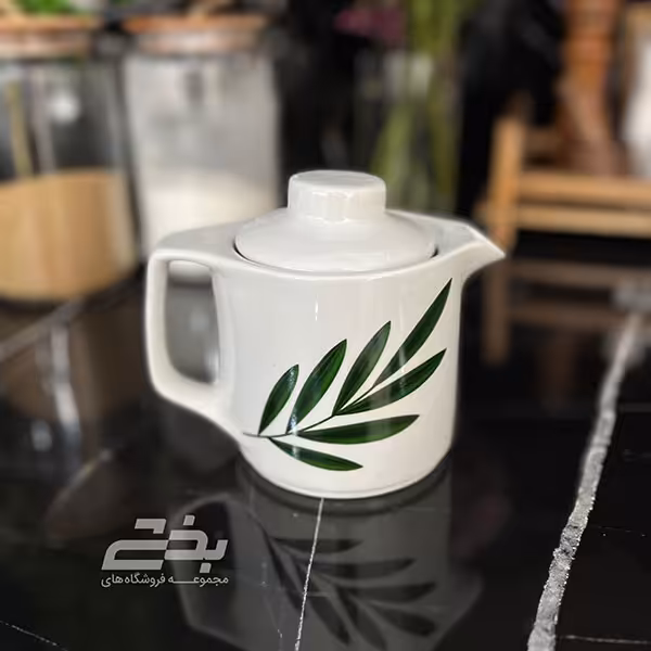 قوری کلاسیک بزرگ طرح برگ