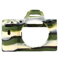 کاور سیلیکونی سونی Silicon cover of Sony camera A7II رنگ سبز ارتشی
