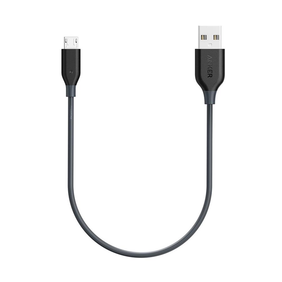 کابل تبدیل USB به microUSB انکر مدل A8131 PowerLine به طول 30 سانتی متر