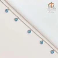 پابند نقره اصل طرح چشم نظر عیار 925 کد 24018
