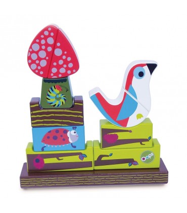 پازل سه بعدی چوبی اوپس طرح پرستو Oops Imagine Puzzle Bird
