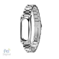 بند Metal Wrist Strap مناسب برای دستبند سلامتی شیائومی مدل Mi Band 2