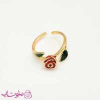انگشتر دخترانه YSX مدل گل رز قرمز کد 891 - 8