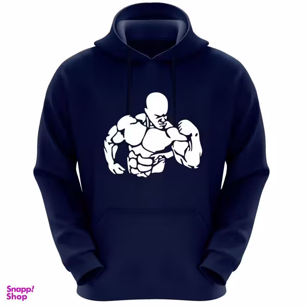 هودی مردانه طرح رونی کلمن کد R65 رنگ سرمه ای