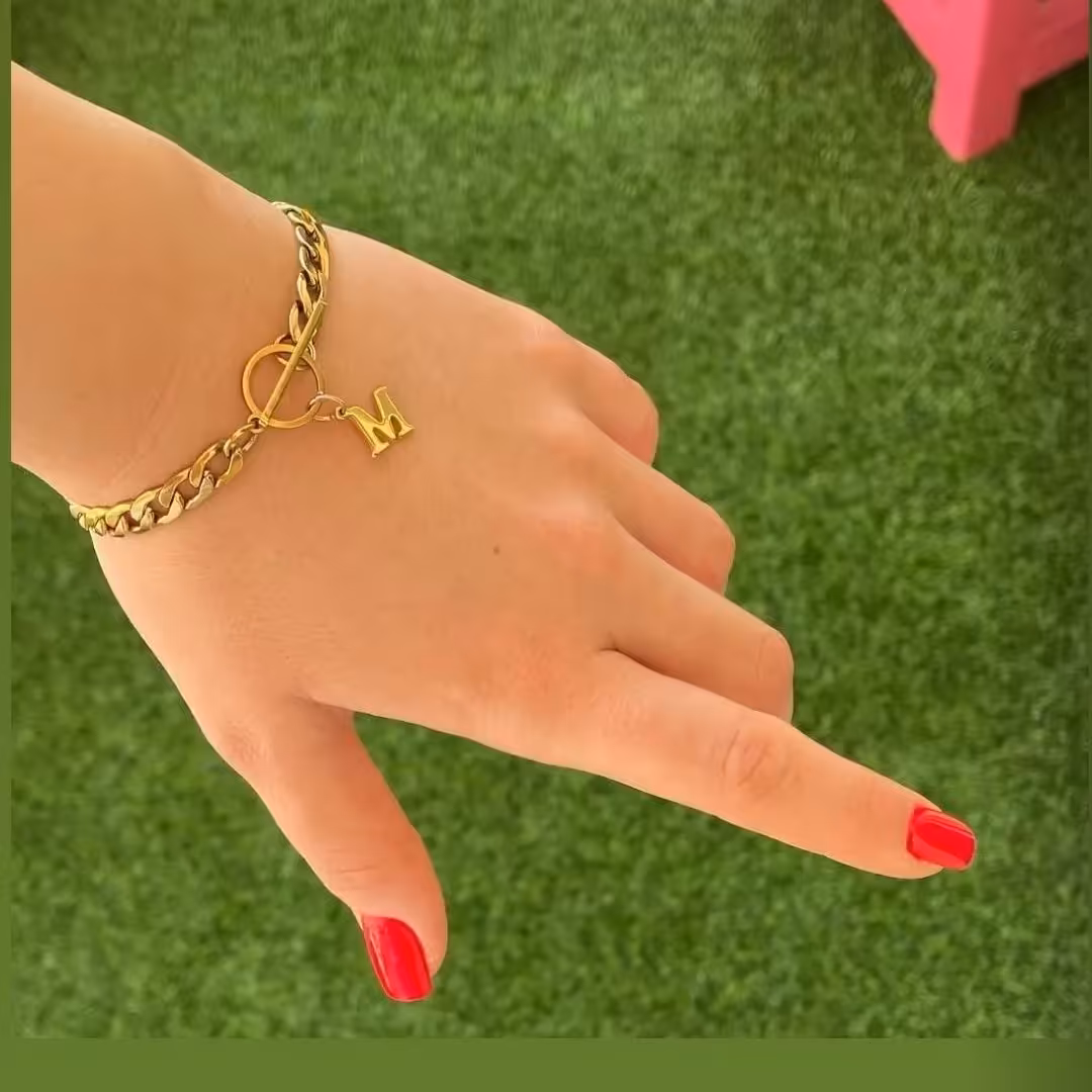 دستبند کارتیر استیل باحروف دلخواه