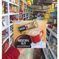 قهوه فوری کافی میکس نسکافه پک جعبه ای 48عددی 2در1 کفی و شیری محصول اورجینال نستل