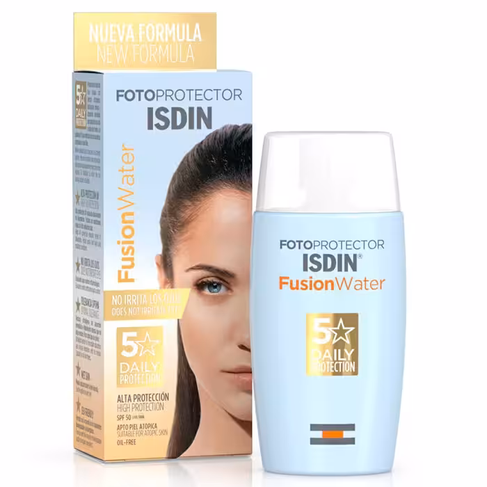 کرم ضد آفتاب فیوژن   واتر ایزدین بدون رنگ SPF50