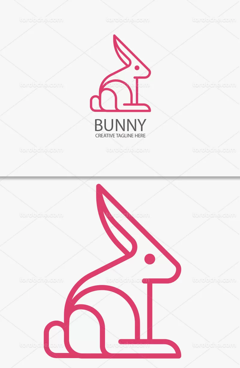 وکتور لوگوی خرگوش | گرافیک با طعم تربچه