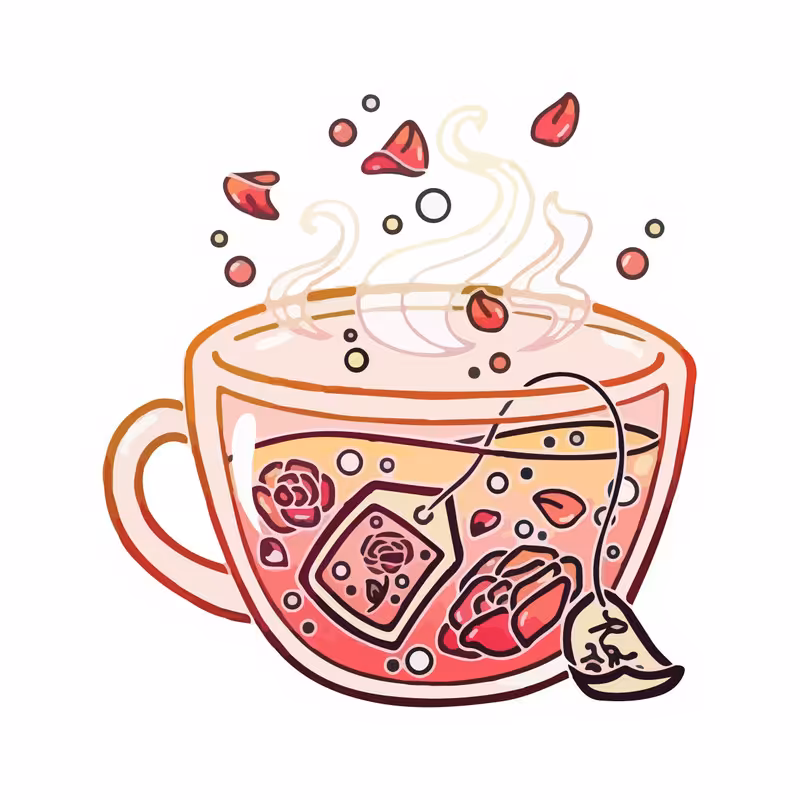 استیکر لپ تاپ طرح چای کد 586