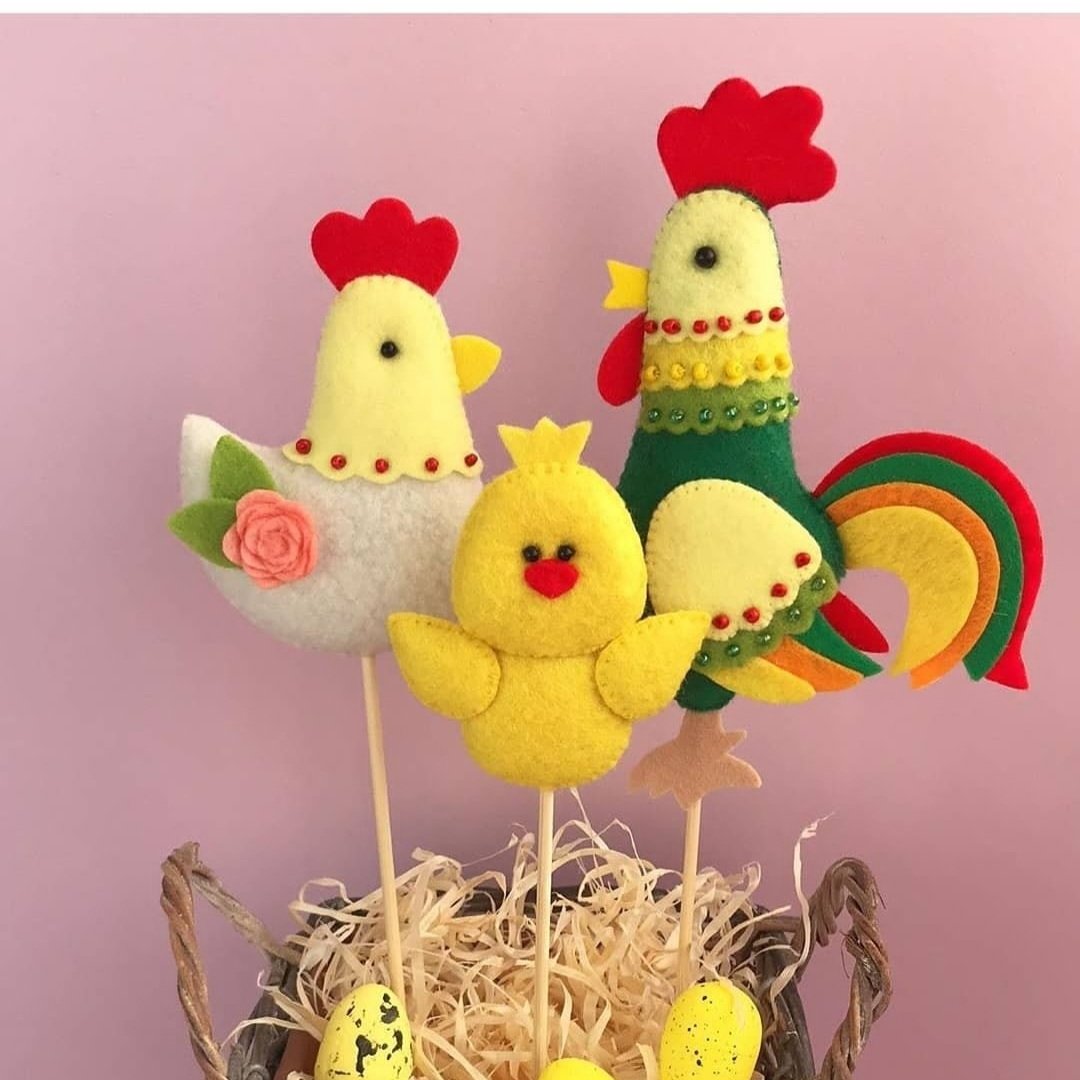 اسباب بازی خروس و مرغ و جوجه