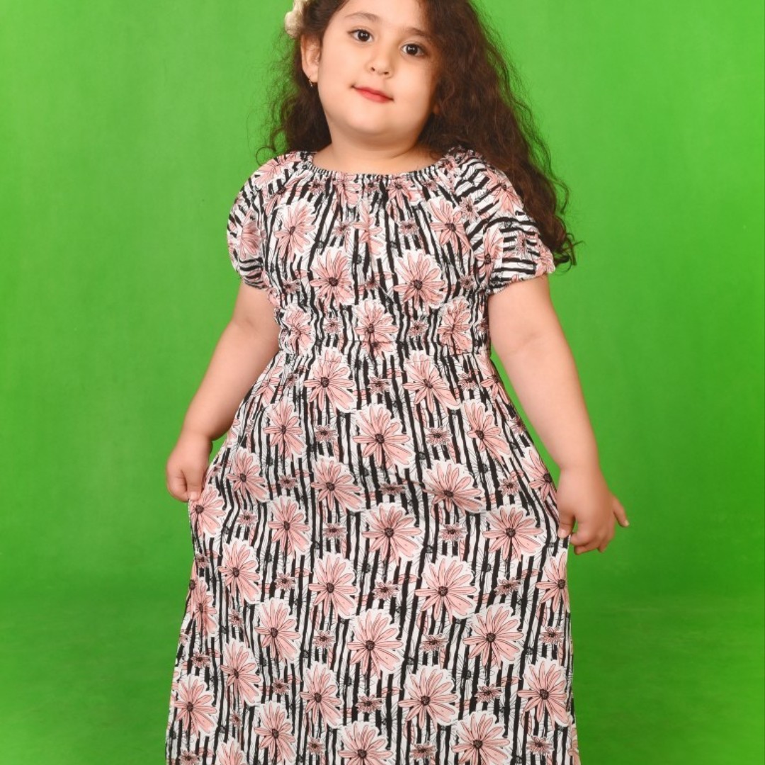 پیراهن وسارافان نخی دخترانه تابستونی