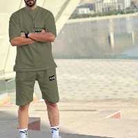 ست تیشرت وشلوارک بیسکویتی