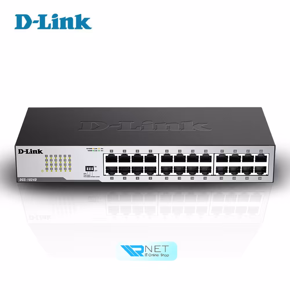 سوئیچ شبکه دی لینک 24 پورت DGS-1024D