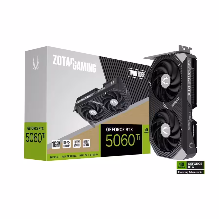 کارت گرافیک زوتک مدل RTX 5060 Ti Twin Edge 16GB