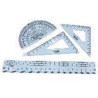 مجموعه 4 عددی خطکش به همراه کیف نگهداری