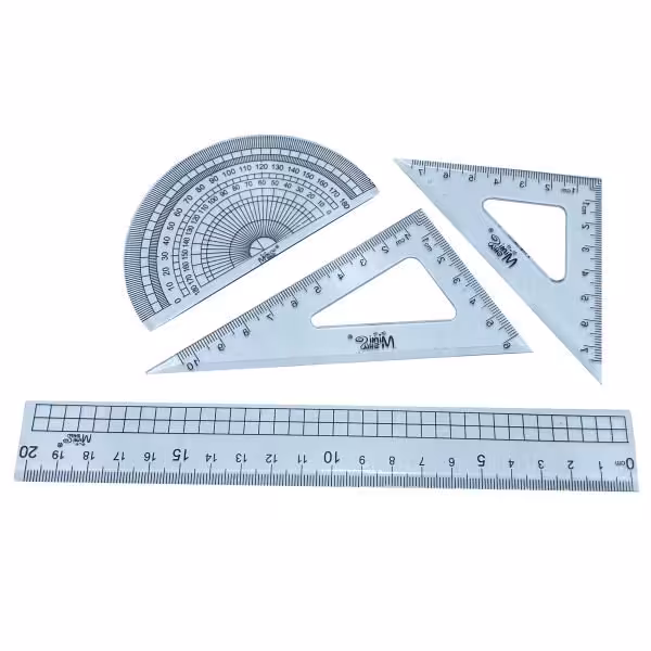 مجموعه 4 عددی خطکش به همراه کیف نگهداری
