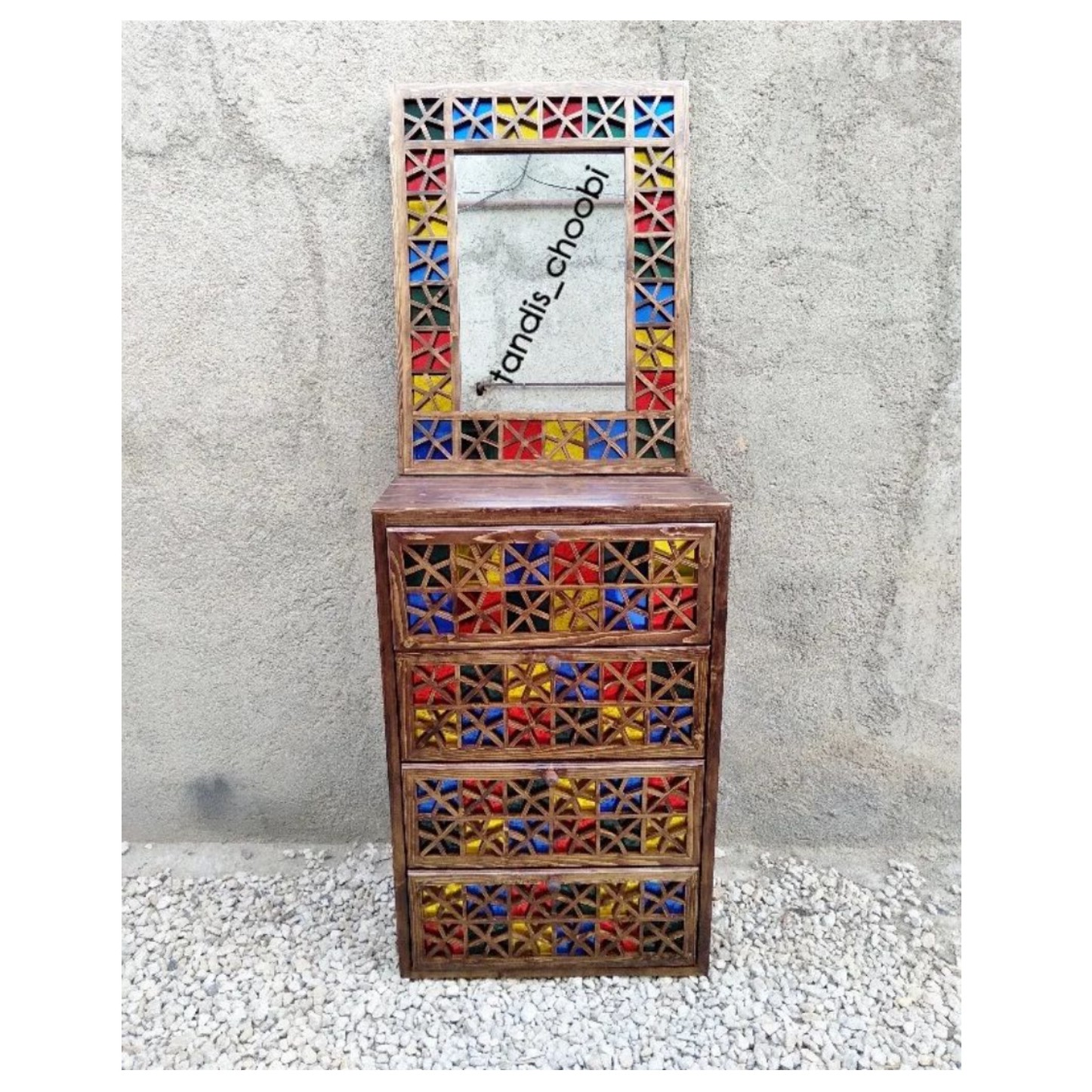 آینه کنسول گره چینی.