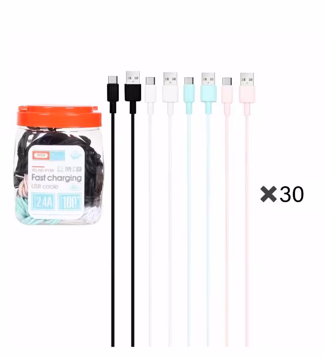کابل شارژ ایکس اُ تایپ سی مدل NBP156 (بسته 30 عدی)