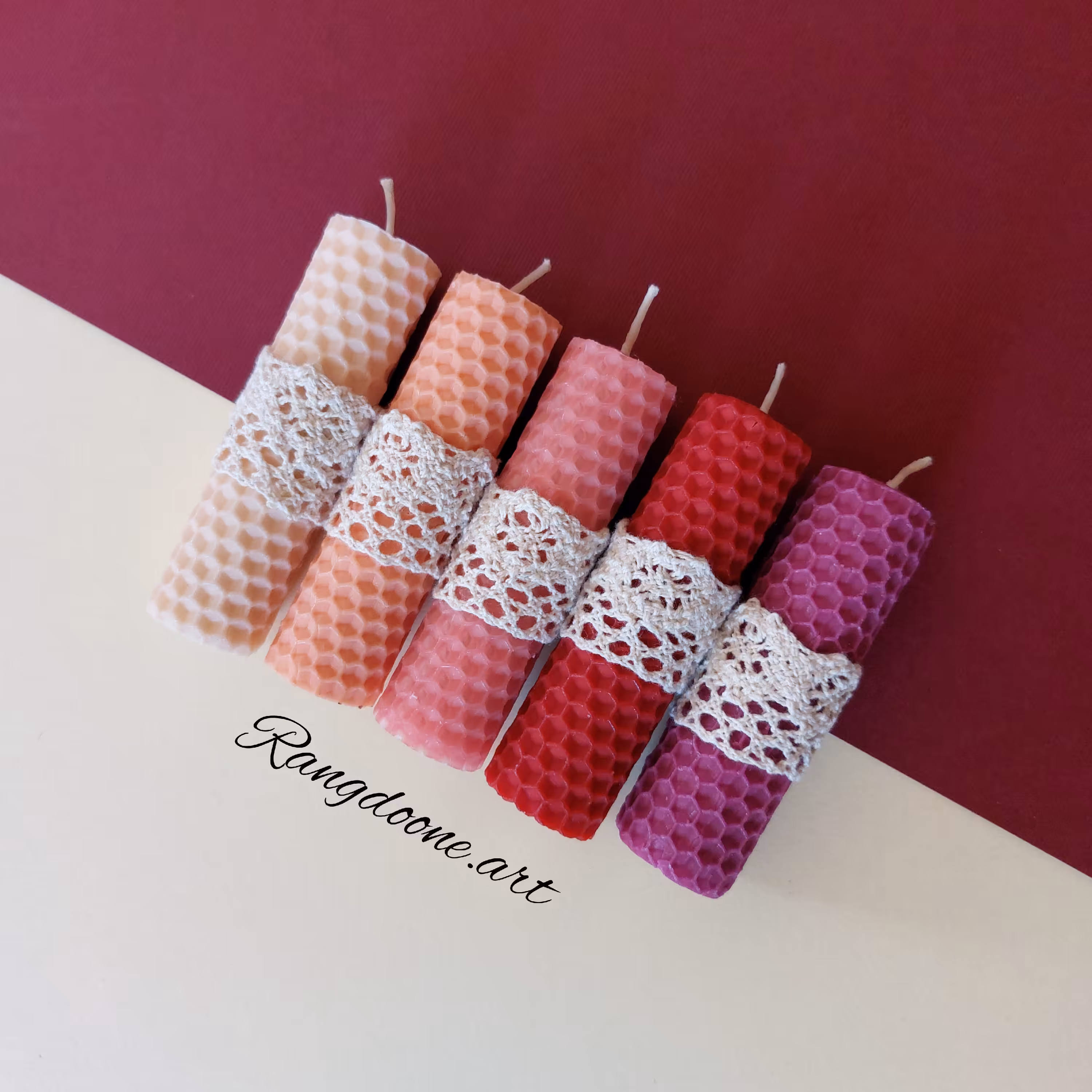 ست پک پنج تایی شمع بیزوکس موم عسل هدیه خاص