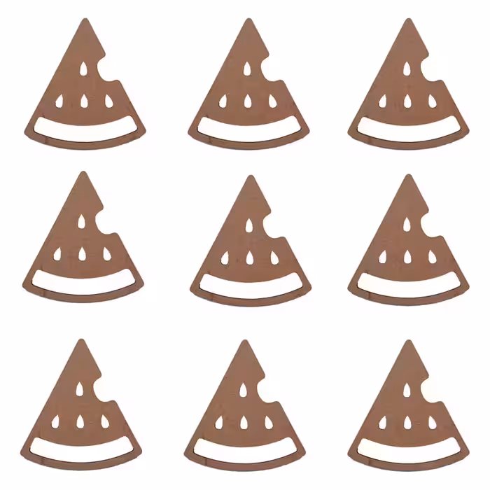 اسلایس چوبی مدل هندونه یلدا کد 10 مجموعه 9 عددی