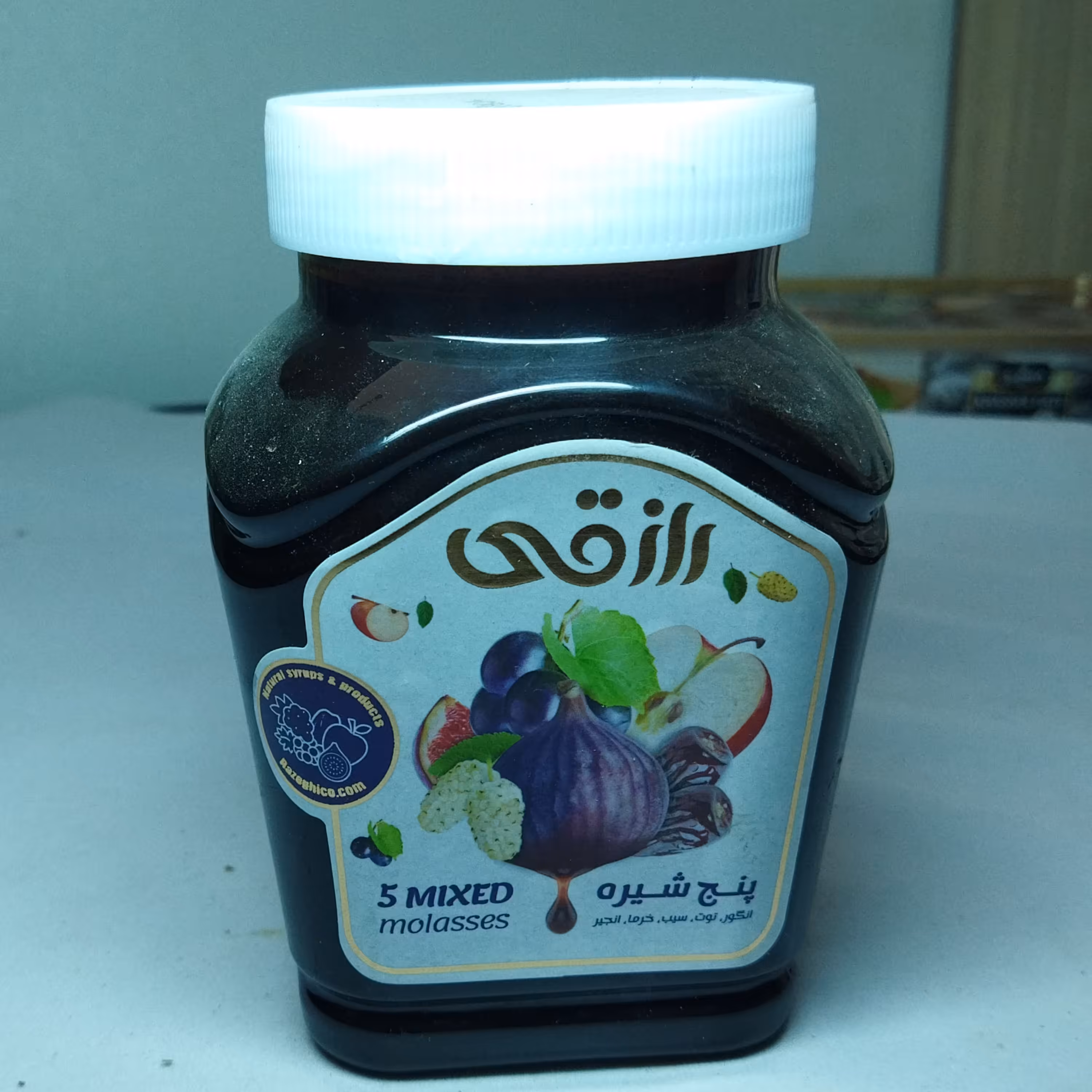 پنج شیره 800 گرمی رازقی با پلمپ کارگاهی گلچین طبیعی جات به آوران