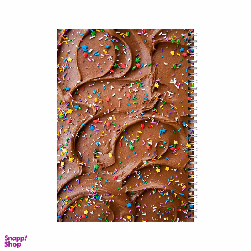 دفتر مشق 100 برگ بامبیلیپ طرح شکلات و ترافل رنگی کد 1524408