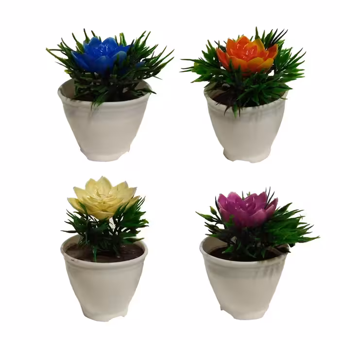 گلدان پلاستیکی کوچک 4 تایی کد 201